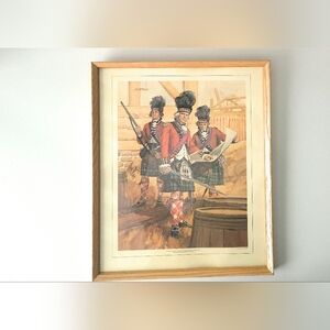Tom Mcneely Framed Art Print of The 42nd Royal Highland Regiment of Foot. (1782)